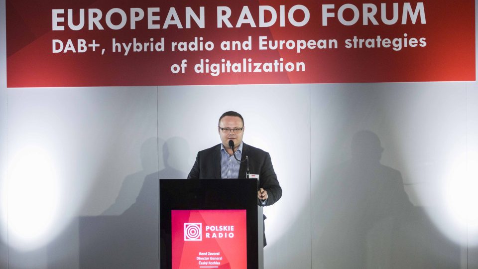 Generální ředitel Českého rozhlasu René Zavoral na konferenci European Radio Forum