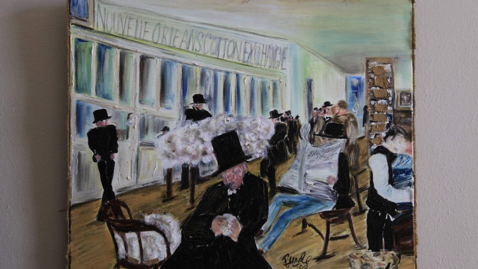 Degas přijel do New Orleans na prázdniny. Byl velmi zvědavý, jak vypadá Amerika