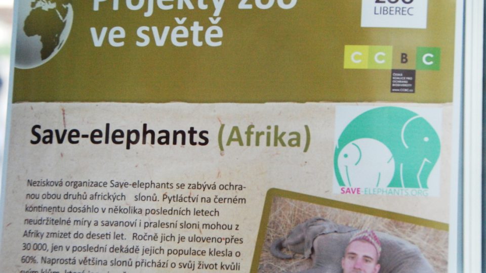 Projekt liberecké ZOO Save elephants