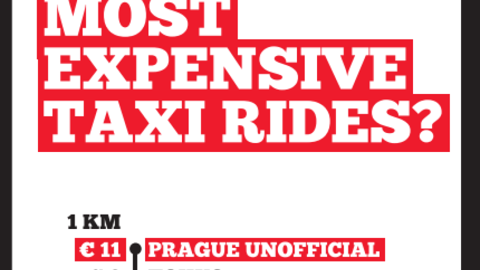 Plakáty by měly upozorňovat turisty na předražené taxíky