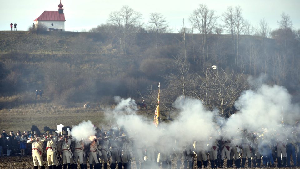 O víkendu tam totiž připomínají 211. výročí bitvy Tří císařů u Slavkova. 