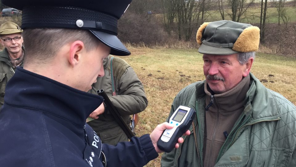 Kontrola myslivců na Vysočině