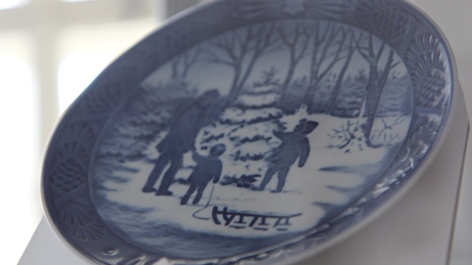 Speciální porcelánový talíř - juleplater