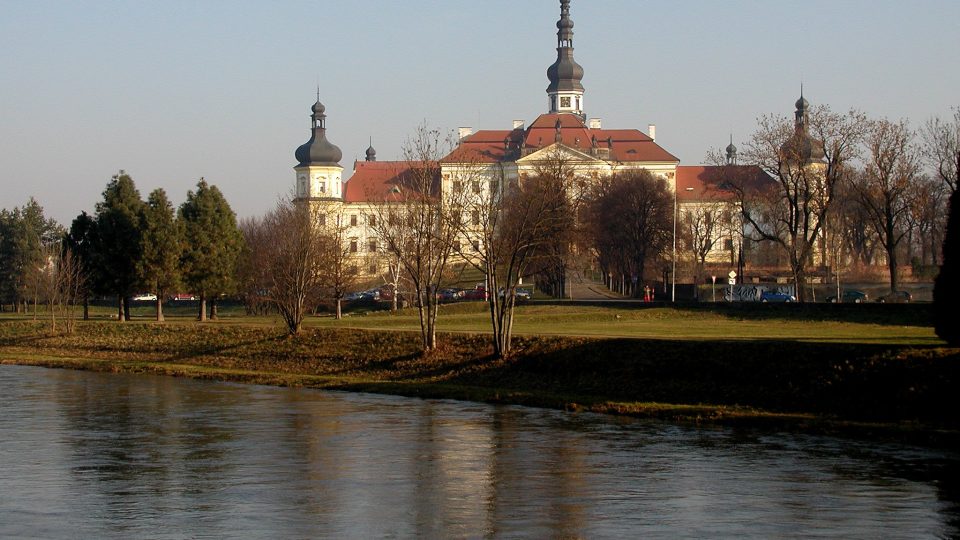 Komplex kláštera Hradisko u Olomouce po barokní přestavbě