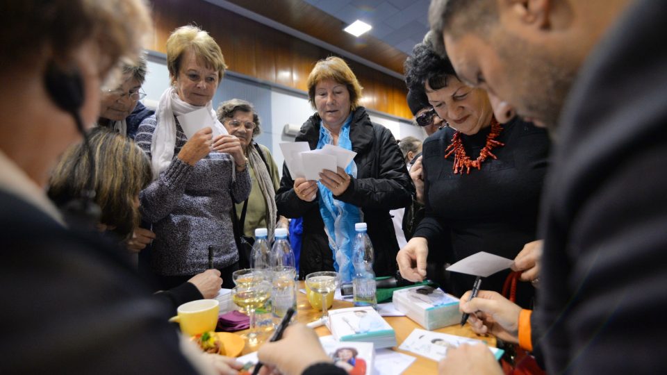 O autogramiádu byl obrovský zájem