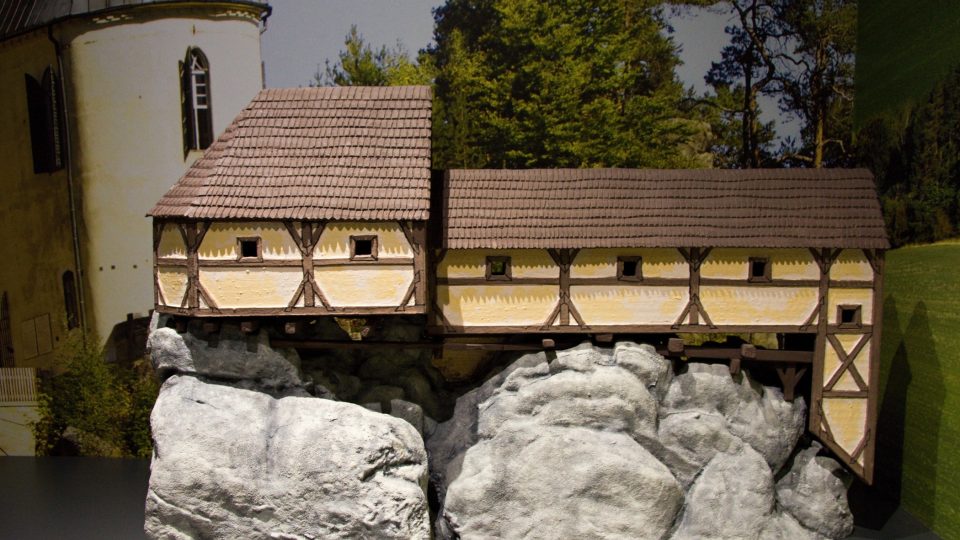Model maloskalského hradu Vranov