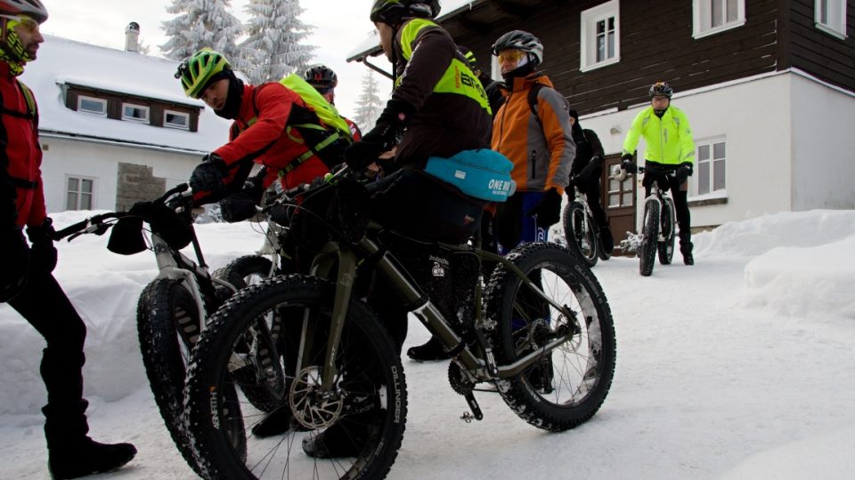 Snowbike v akci