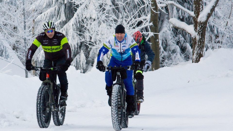 Snowbike v akci