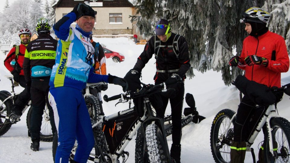 Snowbike v akci