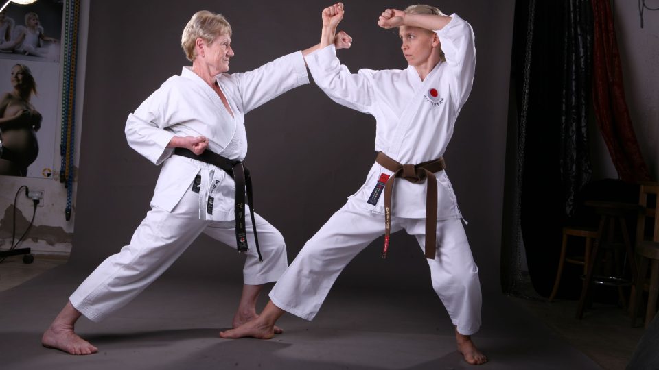 Instruktorka karate Marie Steklá