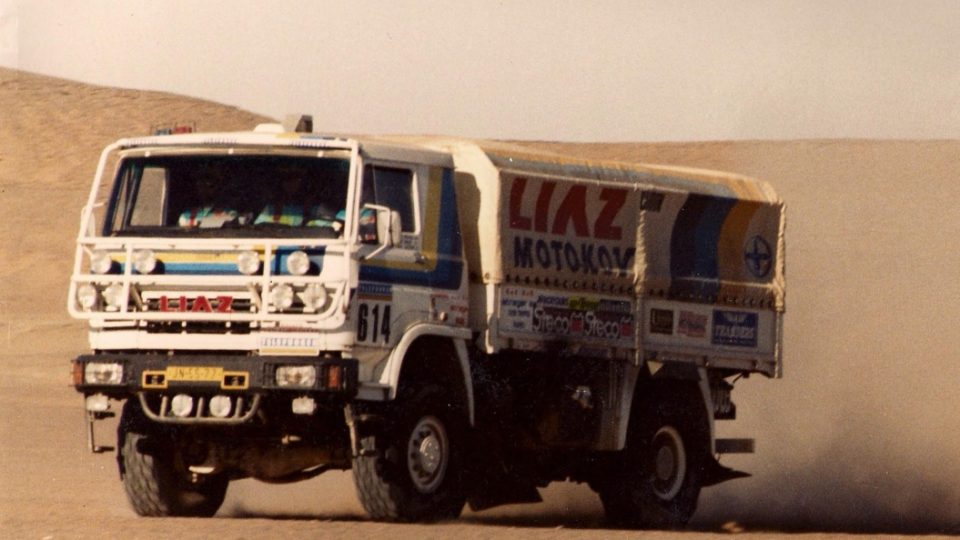 Vůz LIAZ, se kterým v roce 1987 získali 3. místo