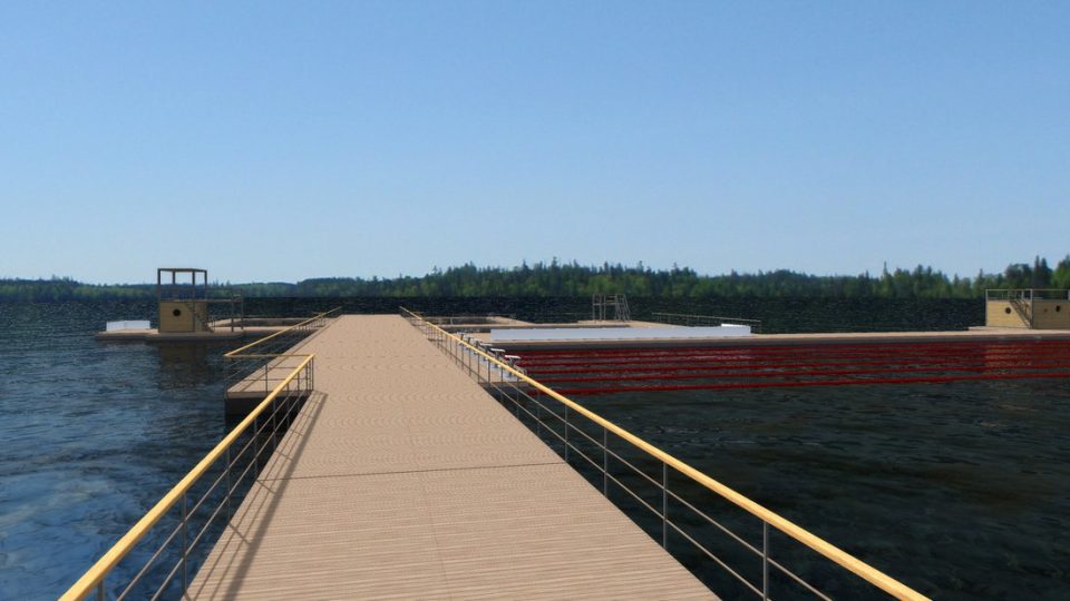 Kamencové jezero, vizualizace podoby nového mola