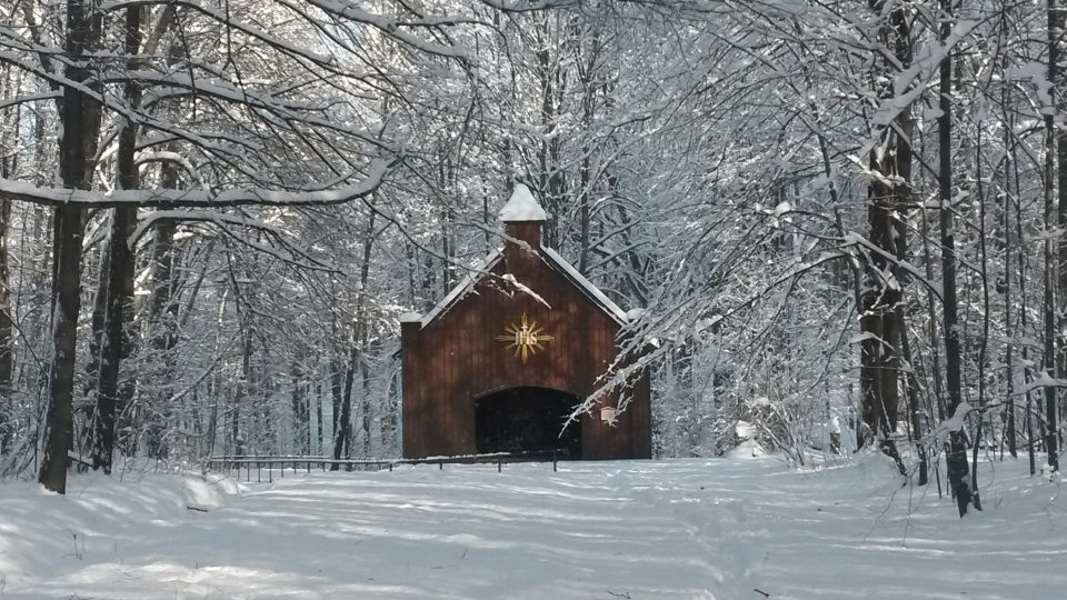 Dřevěná kaple sv. Kříže v Hájku