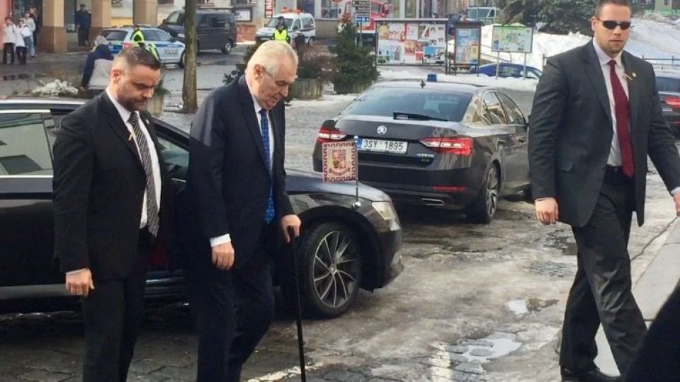 Prezident Miloš Zeman zavítal dnes také do Nové Paky