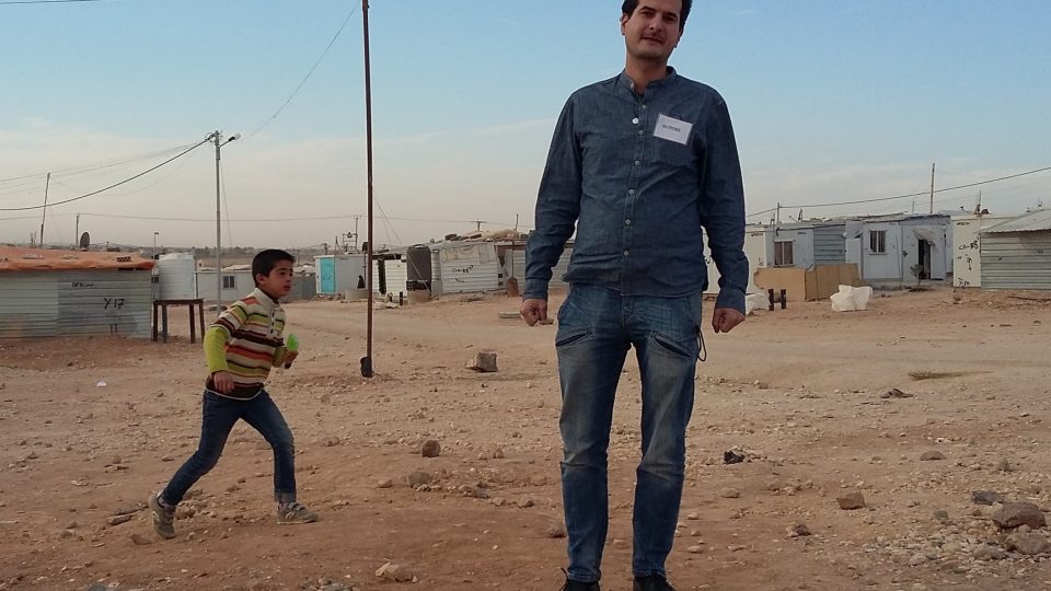 Autor reportáže v Zaatari