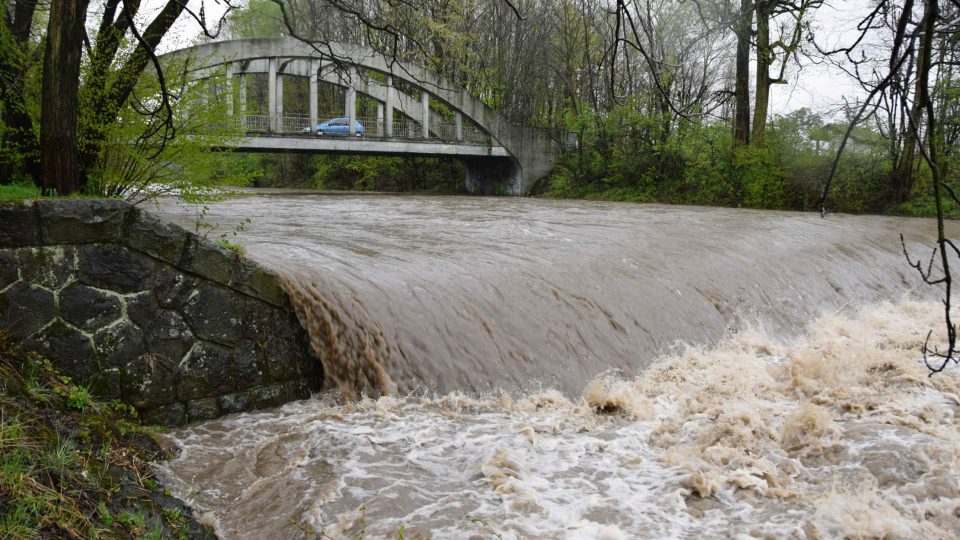 Lubina v Kopřivnici-Lubině dosáhla 2. stupně povodňové aktivity