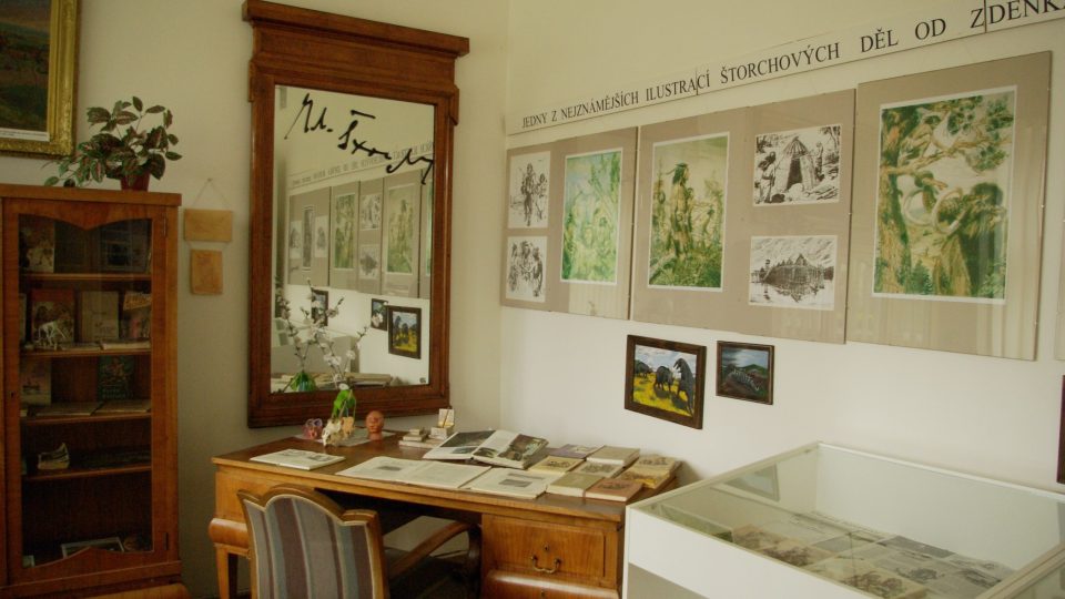 Psací stůl Eduarda Štorcha v ostroměřském muzeu