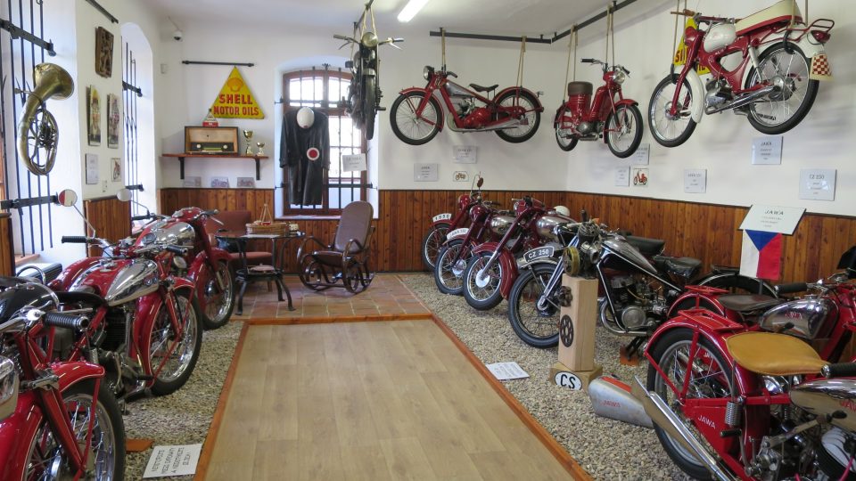 Expozice historických československých motocyklů