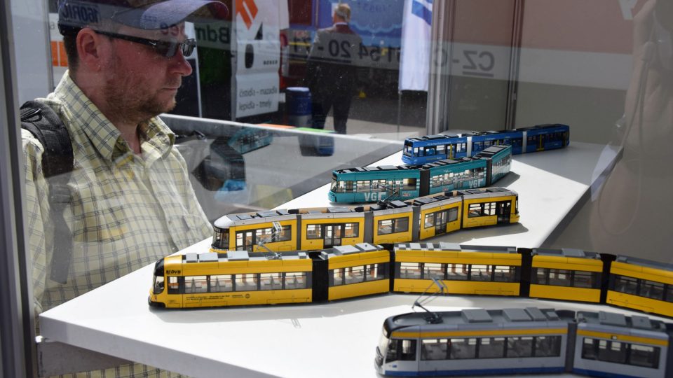 Modely tramvají na Czech Raildays.