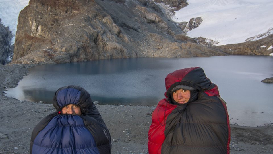 Čekání na východ slunce v Patagonii