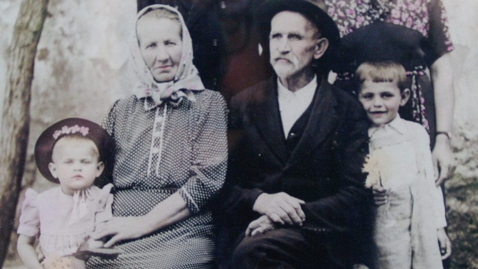 Josef Vodička se svoji rodinou