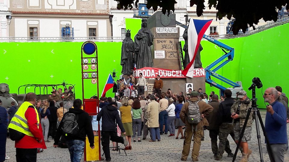 Filmaři natáčí film o Janu Palachovi v Pardubicích