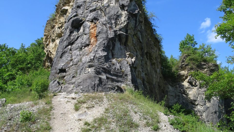 Vápencové stěny jsou velmi barevné