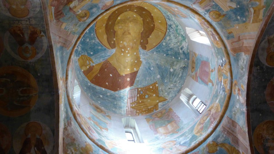 Dionisijovy fresky v kopuli chrámu
