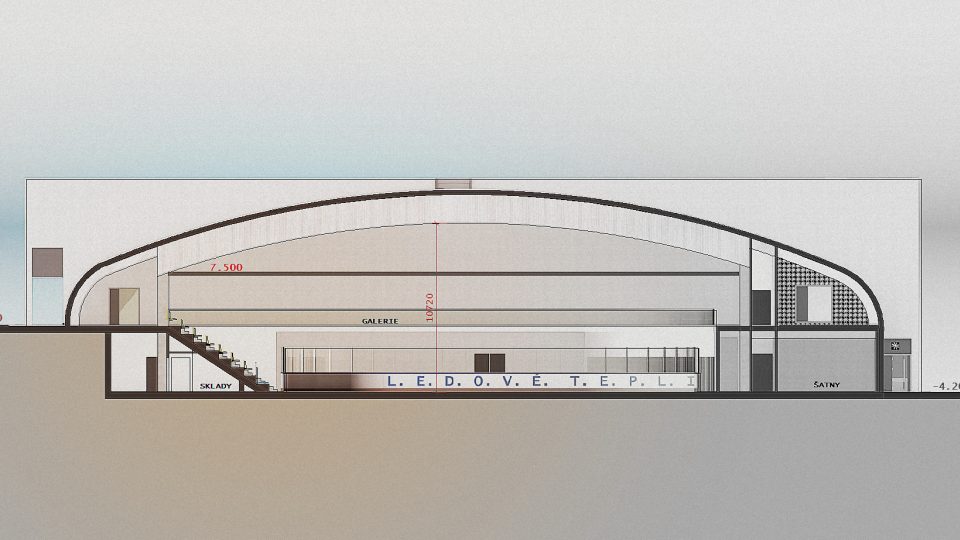 Vizualizace nové podoby zimního stadionu v Teplicích