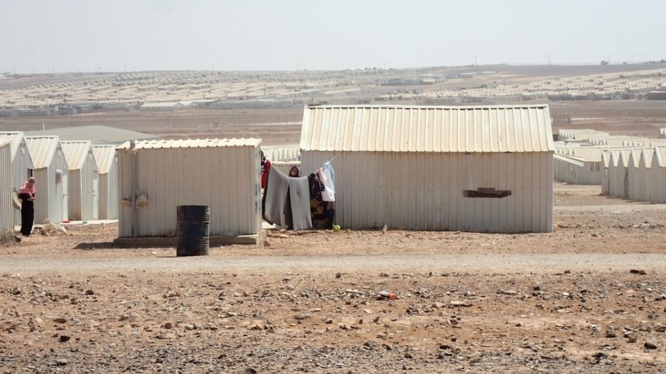 Uprchlický tábor Azrak v Jordánsku