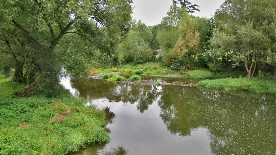 Úslava po soutoku s Bradavou