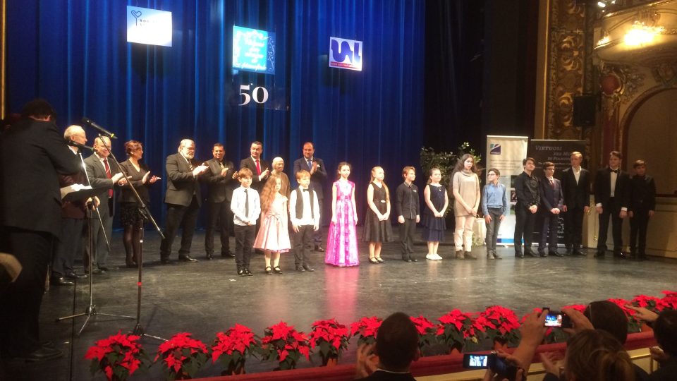 Předávání cen vítězům 50. ročníku Virtuosi per musica di pianoforte