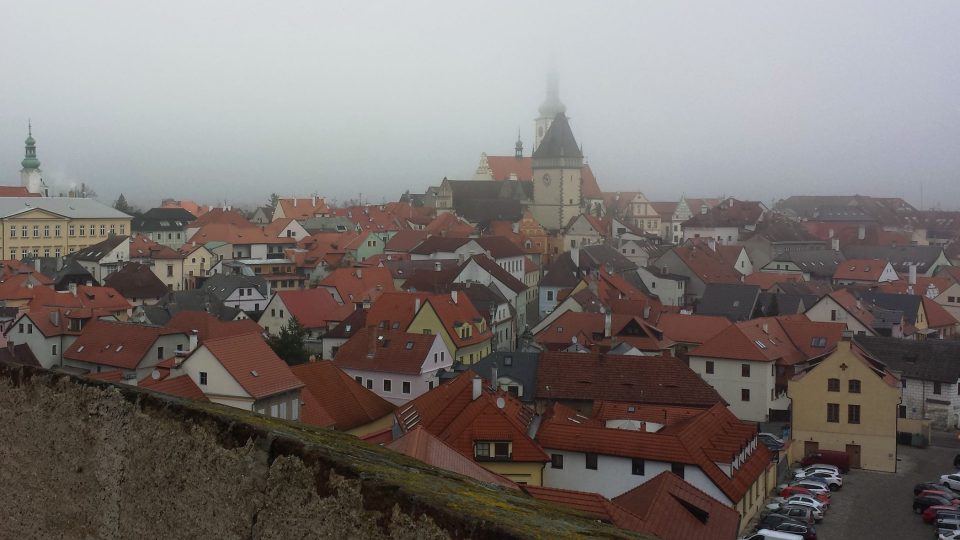 Z věže Kotnova lze přehlédnout střed Tábora