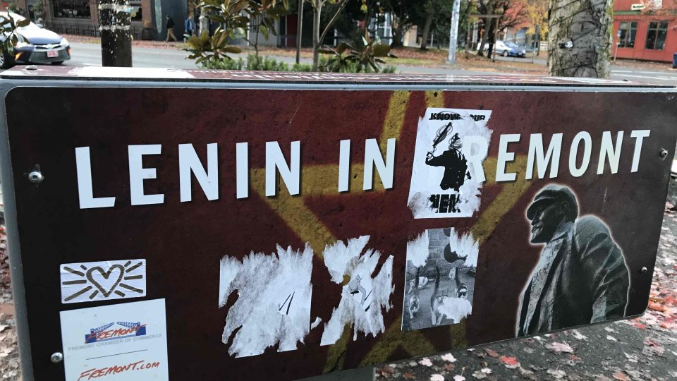 Lenin se stal pamětihodností čtvrti Fremont v Seattlu