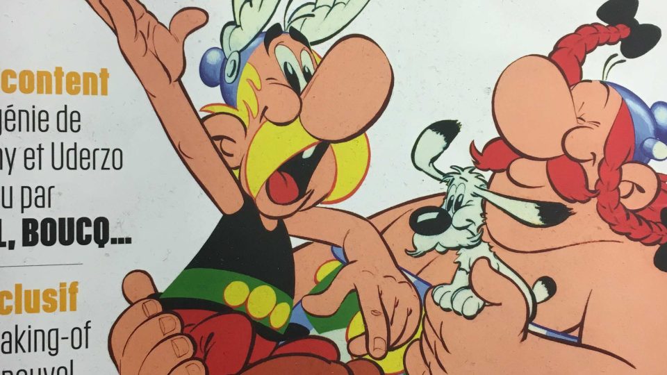 Obálka legendárního komiksu o Asterixovi a Obelixovi