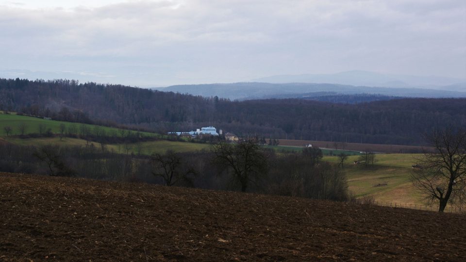 Výhled z Pardusky k Hrubému Jeseníku