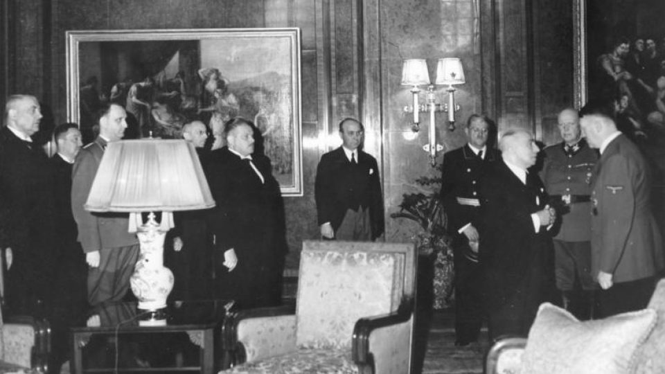 Setkání Emila Háchy s Adolfem Hitlerem v Berlíně v březnu 1939