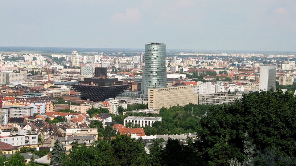 Budova Slovenského rozhlasu a Slovenské národní banky v Bratislavě