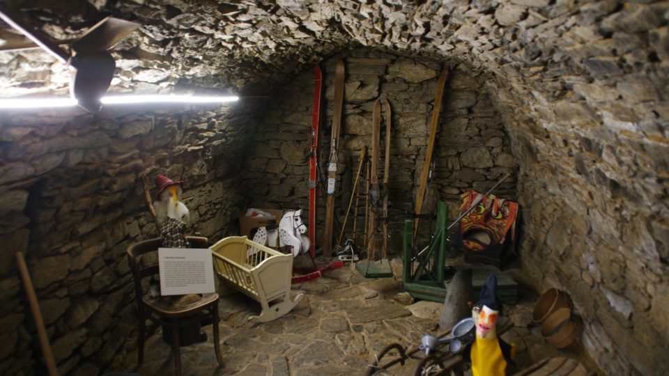 Podzemí muzea je sídlem jesenických duchů a artefaktů z dávných chalup