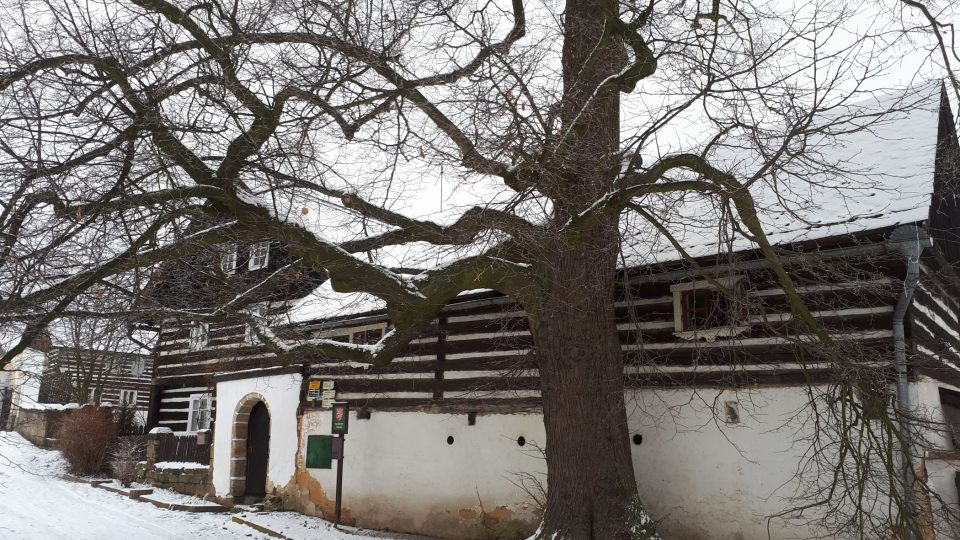 Střed obce tvoří unikátní soubor původních dřevěných chalup, tzv. chmelařských domů z přelomu 18. a 19. století