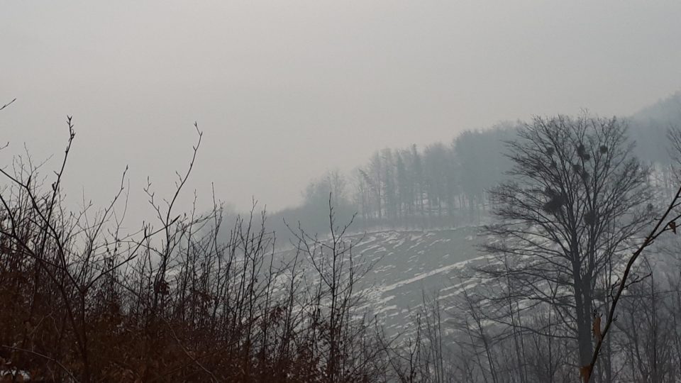 Starý lom zvaný Siberia. Zde se původně těžil godulský pískovec