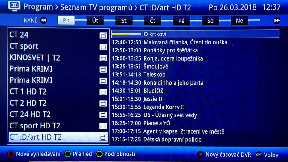 Česká televize otestovala vysílání DVB-T2