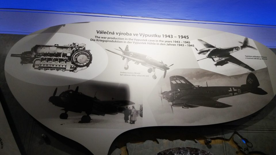 Za války v jeskyni Němci vyráběli komponenty pro motory do svých letadel