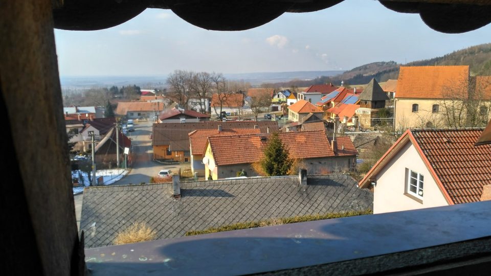 Pohled z rozhledny na Čáslavsko