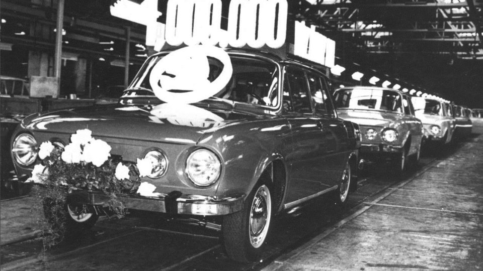 V roce 1973 se socialistické hospodářství mohlo pochlubit rekordní sérií jednoho milionu automobilů řady ŠKODA 1000 MB-Š 100