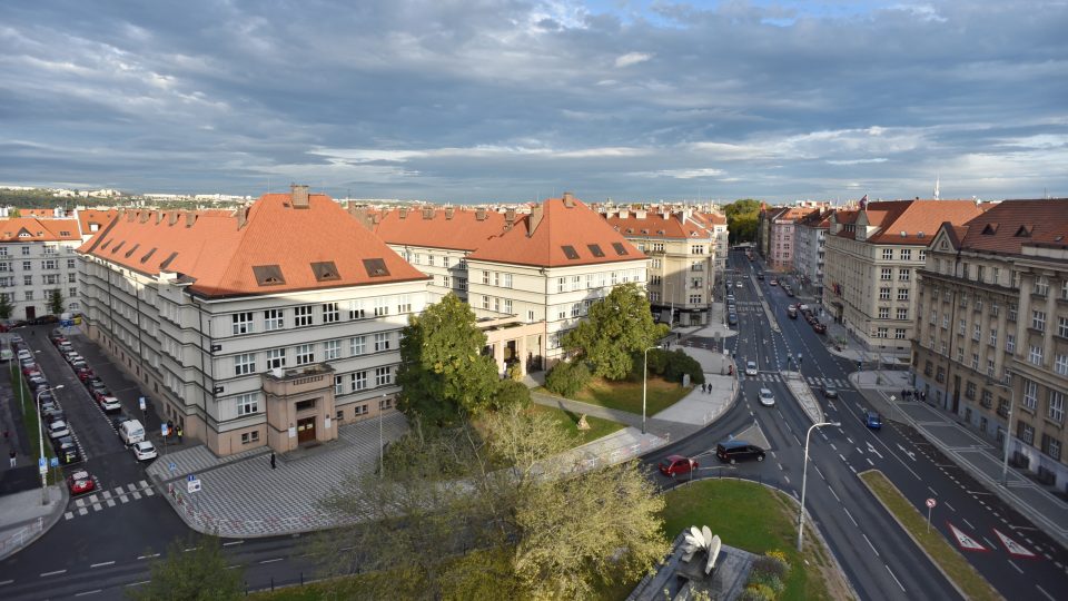 Výhled ze střechy Skleněného paláce