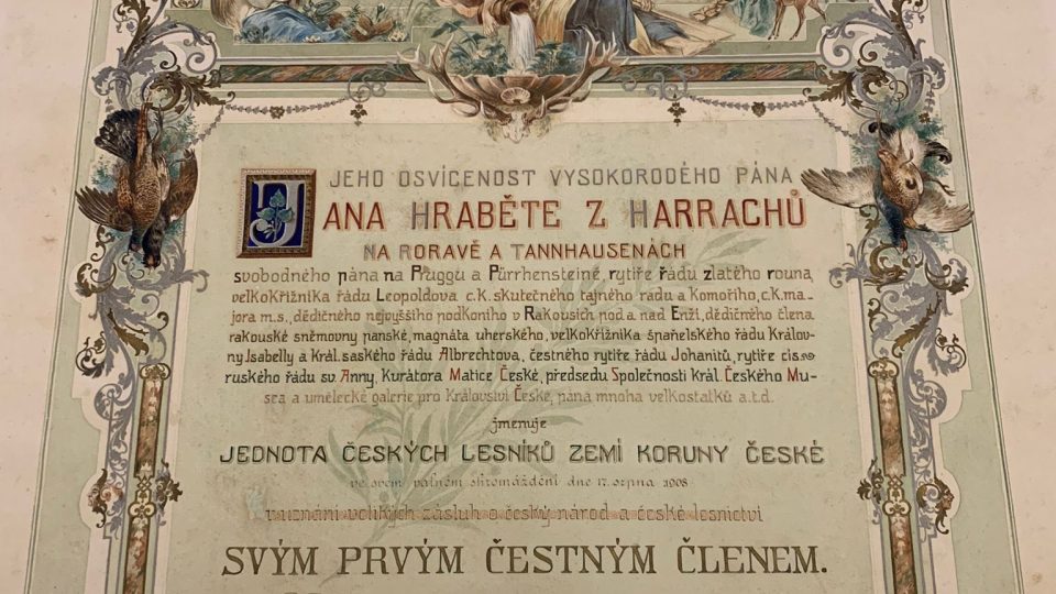 Písemnosti z depozitáře zámku Hrádek u Nechanic