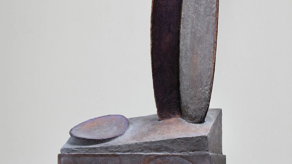 Jindřich Zeithamml, bez názvu, pomalovaný bronz, v. 48 cm