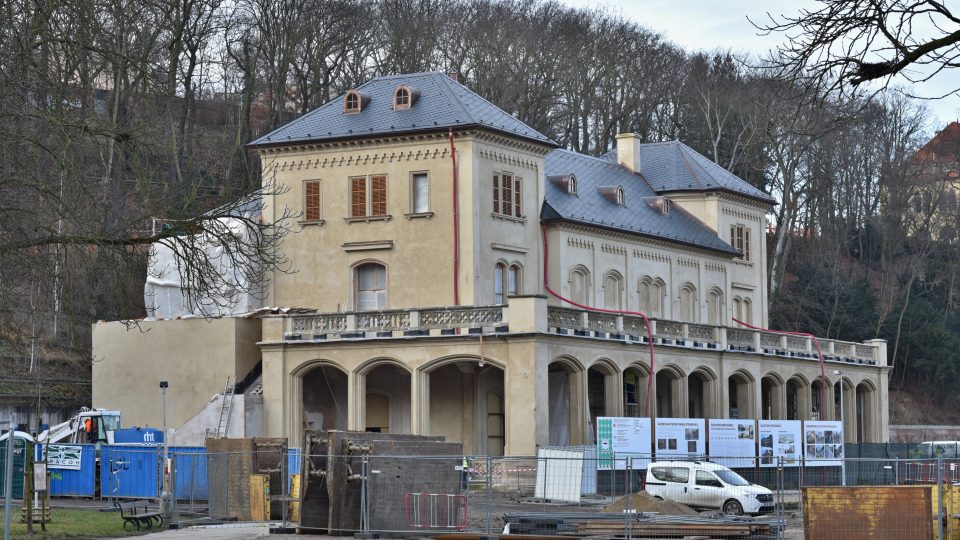 Rekonstrukce Šlechtovy restaurace ve Stromovce (únor 2020)