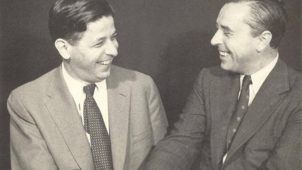Oskar Morawetz a jeho kamarád Rudolf Firkušný, 1946